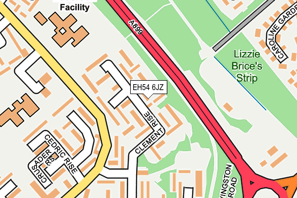 EH54 6JZ map - OS OpenMap – Local (Ordnance Survey) EH54 6JZ map - OS OpenMap – Local (Ordnance Survey)