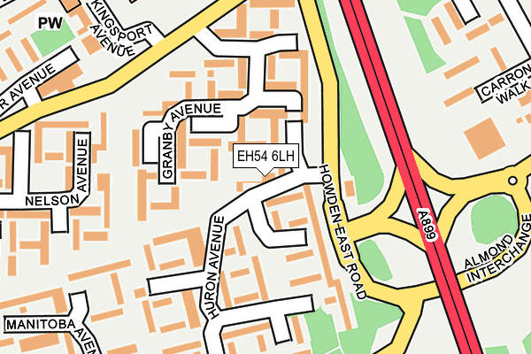 EH54 6LH map - OS OpenMap – Local (Ordnance Survey) EH54 6LH map - OS OpenMap – Local (Ordnance Survey)