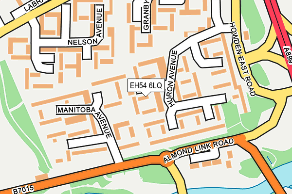 EH54 6LQ map - OS OpenMap – Local (Ordnance Survey) EH54 6LQ map - OS OpenMap – Local (Ordnance Survey)