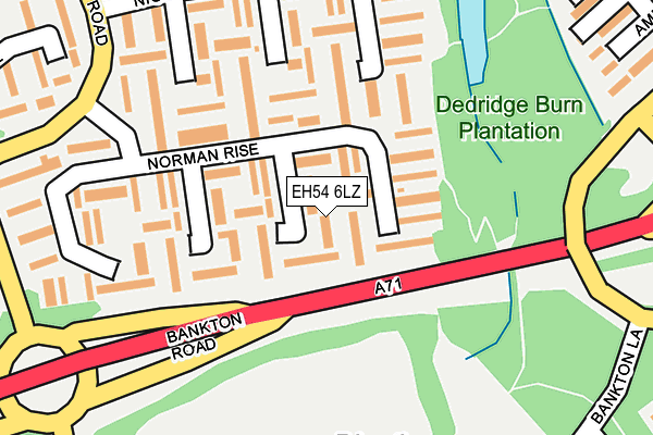 EH54 6LZ map - OS OpenMap – Local (Ordnance Survey) EH54 6LZ map - OS OpenMap – Local (Ordnance Survey)