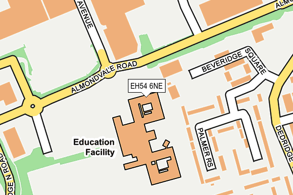 EH54 6NE map - OS OpenMap – Local (Ordnance Survey) EH54 6NE map - OS OpenMap – Local (Ordnance Survey)