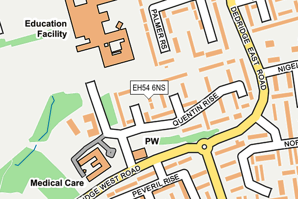 EH54 6NS map - OS OpenMap – Local (Ordnance Survey) EH54 6NS map - OS OpenMap – Local (Ordnance Survey)