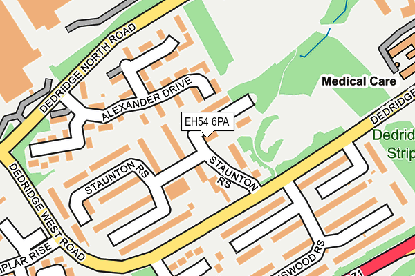 EH54 6PA map - OS OpenMap – Local (Ordnance Survey) EH54 6PA map - OS OpenMap – Local (Ordnance Survey)