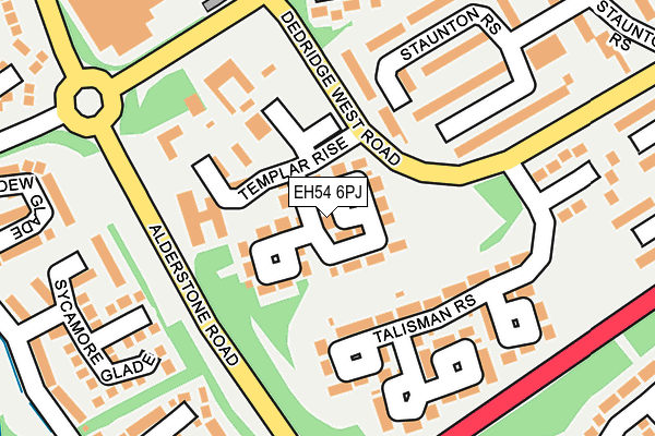EH54 6PJ map - OS OpenMap – Local (Ordnance Survey) EH54 6PJ map - OS OpenMap – Local (Ordnance Survey)