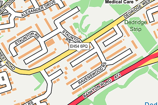EH54 6PQ map - OS OpenMap – Local (Ordnance Survey) EH54 6PQ map - OS OpenMap – Local (Ordnance Survey)