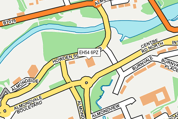 EH54 6PZ map - OS OpenMap – Local (Ordnance Survey) EH54 6PZ map - OS OpenMap – Local (Ordnance Survey)