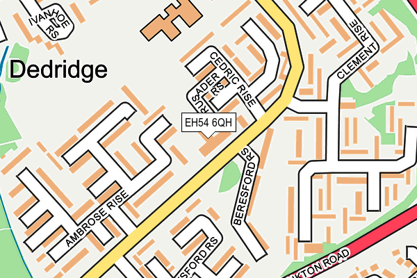 EH54 6QH map - OS OpenMap – Local (Ordnance Survey) EH54 6QH map - OS OpenMap – Local (Ordnance Survey)