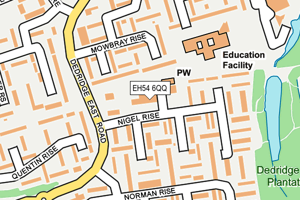EH54 6QQ map - OS OpenMap – Local (Ordnance Survey) EH54 6QQ map - OS OpenMap – Local (Ordnance Survey)