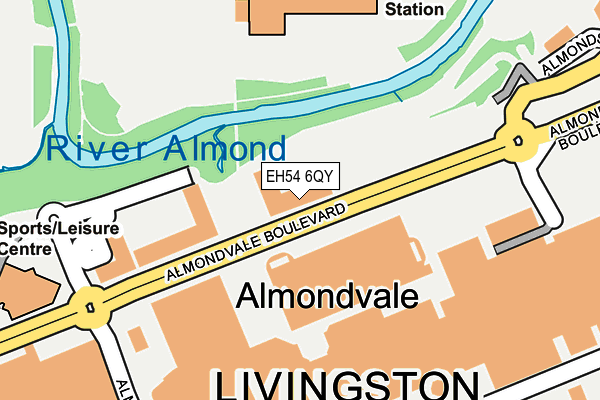 EH54 6QY map - OS OpenMap – Local (Ordnance Survey) EH54 6QY map - OS OpenMap – Local (Ordnance Survey)