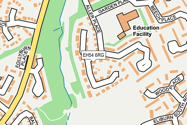 EH54 6RG map - OS OpenMap – Local (Ordnance Survey) EH54 6RG map - OS OpenMap – Local (Ordnance Survey)