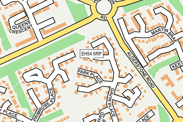 EH54 6RP map - OS OpenMap – Local (Ordnance Survey) EH54 6RP map - OS OpenMap – Local (Ordnance Survey)