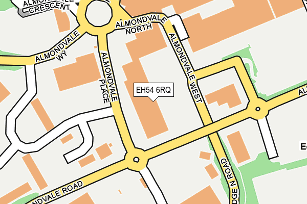 EH54 6RQ map - OS OpenMap – Local (Ordnance Survey) EH54 6RQ map - OS OpenMap – Local (Ordnance Survey)