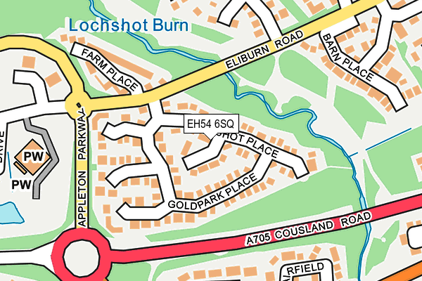 EH54 6SQ map - OS OpenMap – Local (Ordnance Survey) EH54 6SQ map - OS OpenMap – Local (Ordnance Survey)