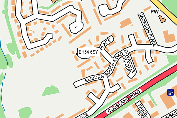 EH54 6SY map - OS OpenMap – Local (Ordnance Survey) EH54 6SY map - OS OpenMap – Local (Ordnance Survey)