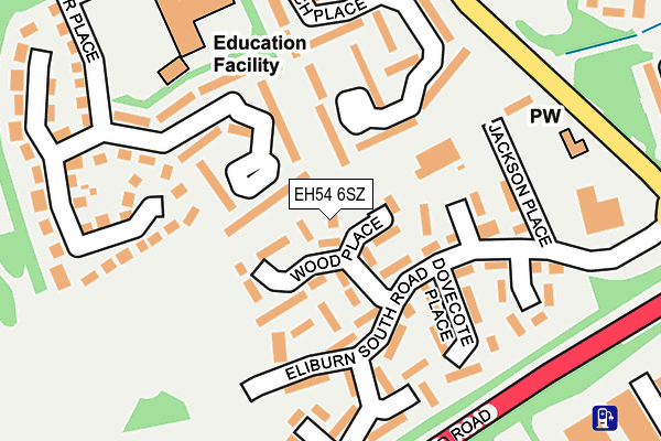 EH54 6SZ map - OS OpenMap – Local (Ordnance Survey) EH54 6SZ map - OS OpenMap – Local (Ordnance Survey)