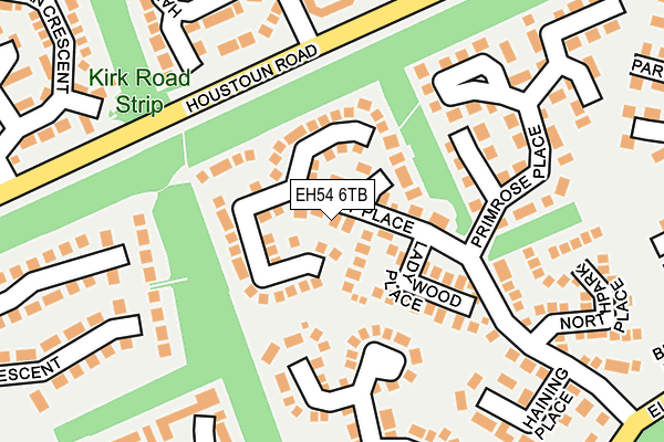 EH54 6TB map - OS OpenMap – Local (Ordnance Survey) EH54 6TB map - OS OpenMap – Local (Ordnance Survey)