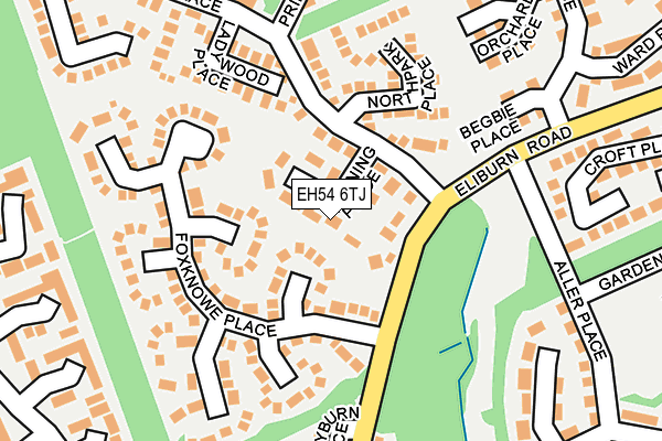 EH54 6TJ map - OS OpenMap – Local (Ordnance Survey) EH54 6TJ map - OS OpenMap – Local (Ordnance Survey)