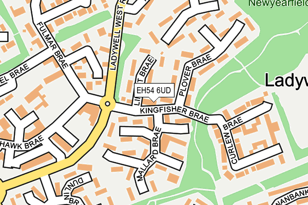 EH54 6UD map - OS OpenMap – Local (Ordnance Survey) EH54 6UD map - OS OpenMap – Local (Ordnance Survey)