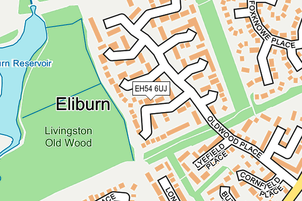 EH54 6UJ map - OS OpenMap – Local (Ordnance Survey) EH54 6UJ map - OS OpenMap – Local (Ordnance Survey)