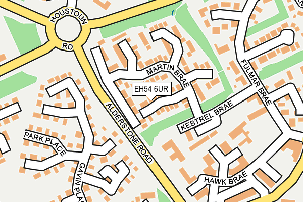 EH54 6UR map - OS OpenMap – Local (Ordnance Survey) EH54 6UR map - OS OpenMap – Local (Ordnance Survey)