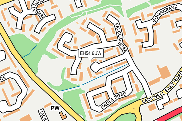 EH54 6UW map - OS OpenMap – Local (Ordnance Survey) EH54 6UW map - OS OpenMap – Local (Ordnance Survey)