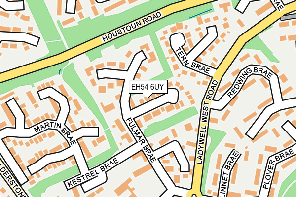 EH54 6UY map - OS OpenMap – Local (Ordnance Survey) EH54 6UY map - OS OpenMap – Local (Ordnance Survey)