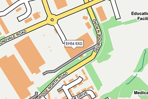 EH54 6XG map - OS OpenMap – Local (Ordnance Survey) EH54 6XG map - OS OpenMap – Local (Ordnance Survey)