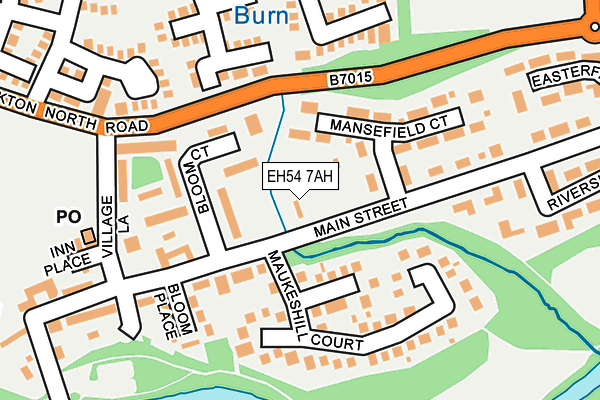 EH54 7AH map - OS OpenMap – Local (Ordnance Survey) EH54 7AH map - OS OpenMap – Local (Ordnance Survey)