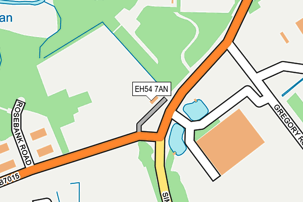 EH54 7AN map - OS OpenMap – Local (Ordnance Survey) EH54 7AN map - OS OpenMap – Local (Ordnance Survey)