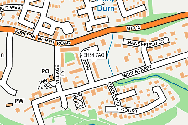 EH54 7AQ map - OS OpenMap – Local (Ordnance Survey) EH54 7AQ map - OS OpenMap – Local (Ordnance Survey)