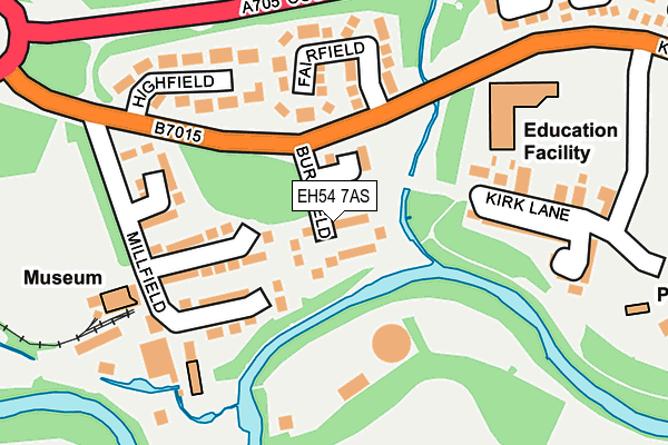EH54 7AS map - OS OpenMap – Local (Ordnance Survey) EH54 7AS map - OS OpenMap – Local (Ordnance Survey)