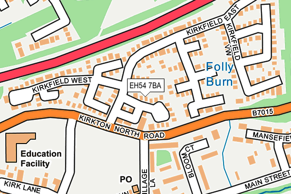 EH54 7BA map - OS OpenMap – Local (Ordnance Survey) EH54 7BA map - OS OpenMap – Local (Ordnance Survey)