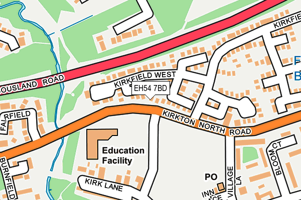 EH54 7BD map - OS OpenMap – Local (Ordnance Survey) EH54 7BD map - OS OpenMap – Local (Ordnance Survey)
