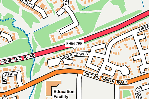 EH54 7BE map - OS OpenMap – Local (Ordnance Survey) EH54 7BE map - OS OpenMap – Local (Ordnance Survey)