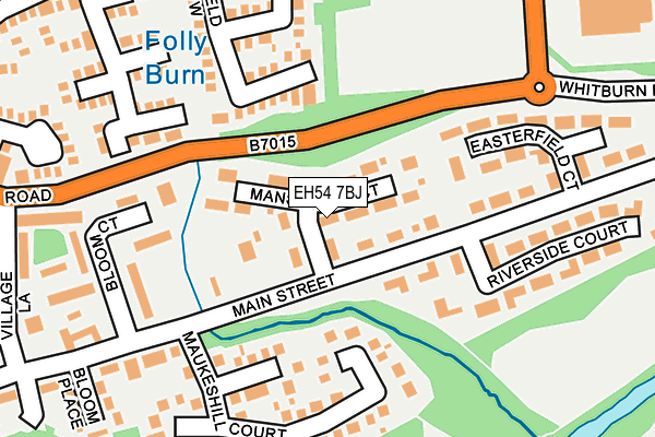 EH54 7BJ map - OS OpenMap – Local (Ordnance Survey) EH54 7BJ map - OS OpenMap – Local (Ordnance Survey)