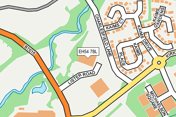 EH54 7BL map - OS OpenMap – Local (Ordnance Survey) EH54 7BL map - OS OpenMap – Local (Ordnance Survey)