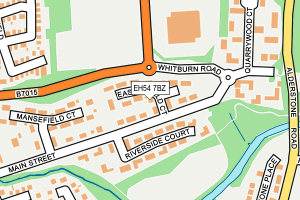EH54 7BZ map - OS OpenMap – Local (Ordnance Survey) EH54 7BZ map - OS OpenMap – Local (Ordnance Survey)