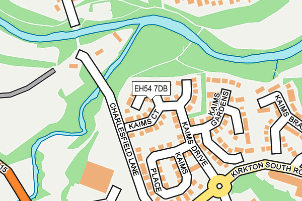 EH54 7DB map - OS OpenMap – Local (Ordnance Survey) EH54 7DB map - OS OpenMap – Local (Ordnance Survey)