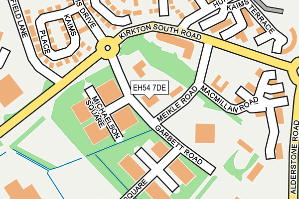 EH54 7DE map - OS OpenMap – Local (Ordnance Survey) EH54 7DE map - OS OpenMap – Local (Ordnance Survey)