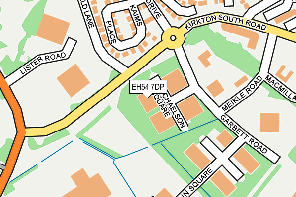 EH54 7DP map - OS OpenMap – Local (Ordnance Survey) EH54 7DP map - OS OpenMap – Local (Ordnance Survey)