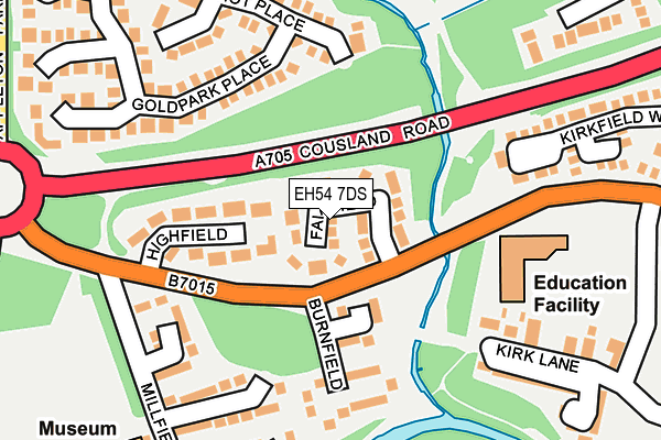 EH54 7DS map - OS OpenMap – Local (Ordnance Survey) EH54 7DS map - OS OpenMap – Local (Ordnance Survey)