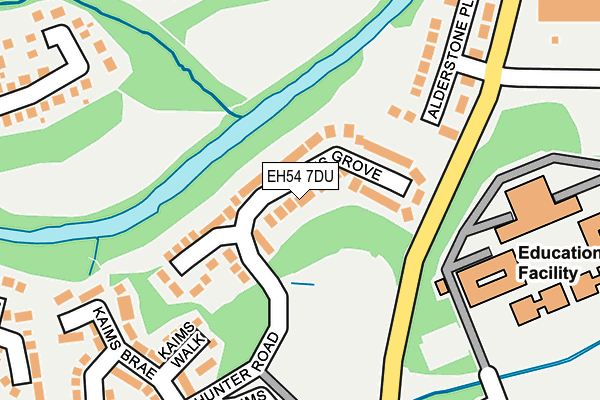 EH54 7DU map - OS OpenMap – Local (Ordnance Survey) EH54 7DU map - OS OpenMap – Local (Ordnance Survey)