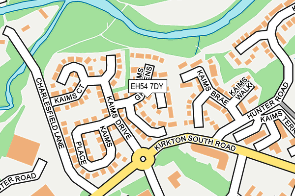 EH54 7DY map - OS OpenMap – Local (Ordnance Survey) EH54 7DY map - OS OpenMap – Local (Ordnance Survey)