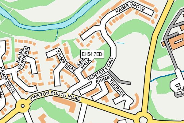 EH54 7ED map - OS OpenMap – Local (Ordnance Survey) EH54 7ED map - OS OpenMap – Local (Ordnance Survey)