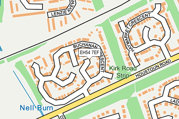 EH54 7EF map - OS OpenMap – Local (Ordnance Survey) EH54 7EF map - OS OpenMap – Local (Ordnance Survey)