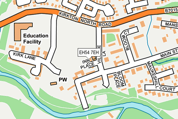 EH54 7EH map - OS OpenMap – Local (Ordnance Survey) EH54 7EH map - OS OpenMap – Local (Ordnance Survey)