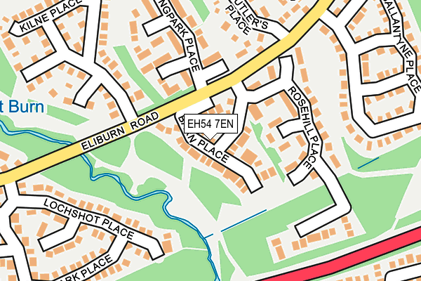 EH54 7EN map - OS OpenMap – Local (Ordnance Survey) EH54 7EN map - OS OpenMap – Local (Ordnance Survey)