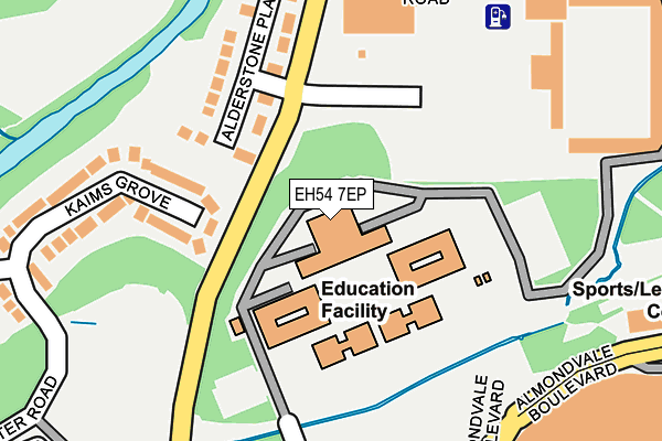 EH54 7EP map - OS OpenMap – Local (Ordnance Survey) EH54 7EP map - OS OpenMap – Local (Ordnance Survey)