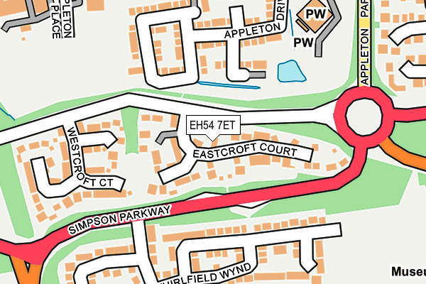 EH54 7ET map - OS OpenMap – Local (Ordnance Survey) EH54 7ET map - OS OpenMap – Local (Ordnance Survey)
