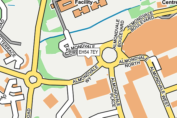 EH54 7EY map - OS OpenMap – Local (Ordnance Survey) EH54 7EY map - OS OpenMap – Local (Ordnance Survey)